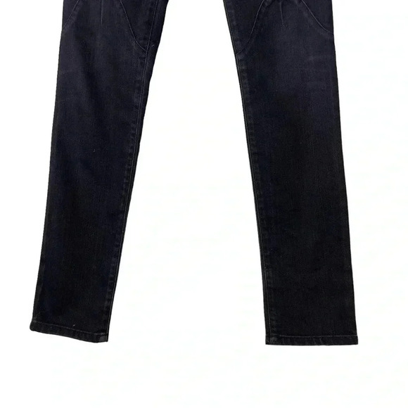 Diesel Low Rise Matic Slim-Tapered Jeans Wash 008Z1 Black Denim Jeans W25 - Picture 2 of 10